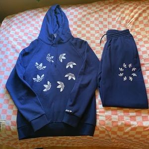 Adidas Navy Blue Sweatsuit S